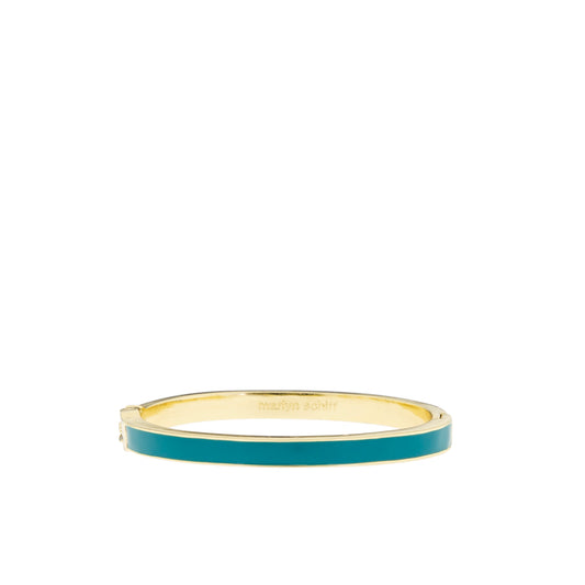 teal enamel bangle