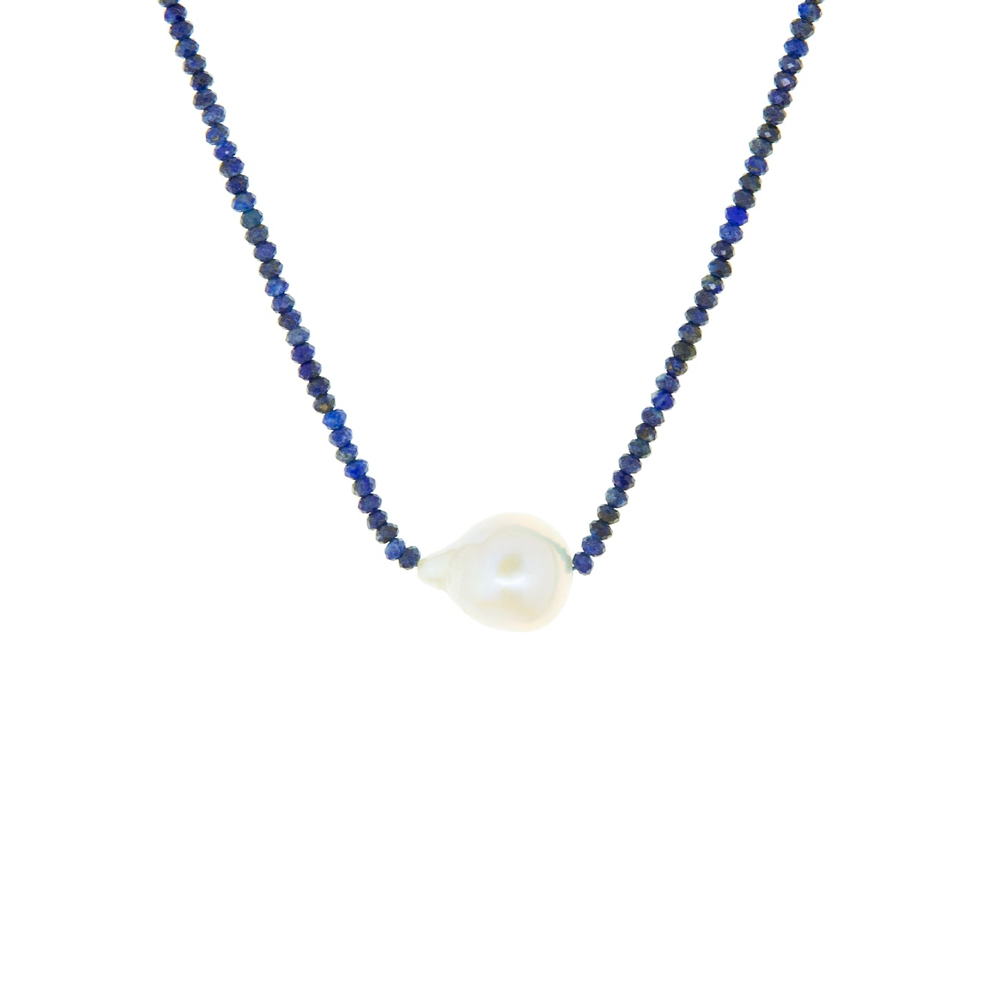 semi precious pearl choker