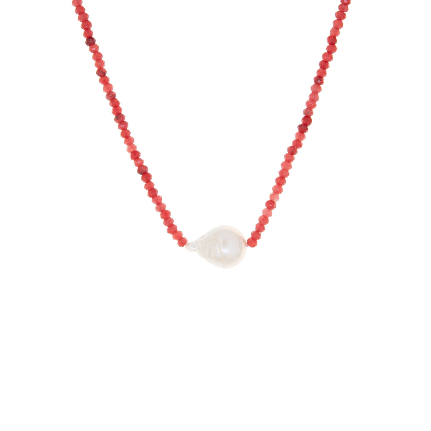 semi precious pearl choker