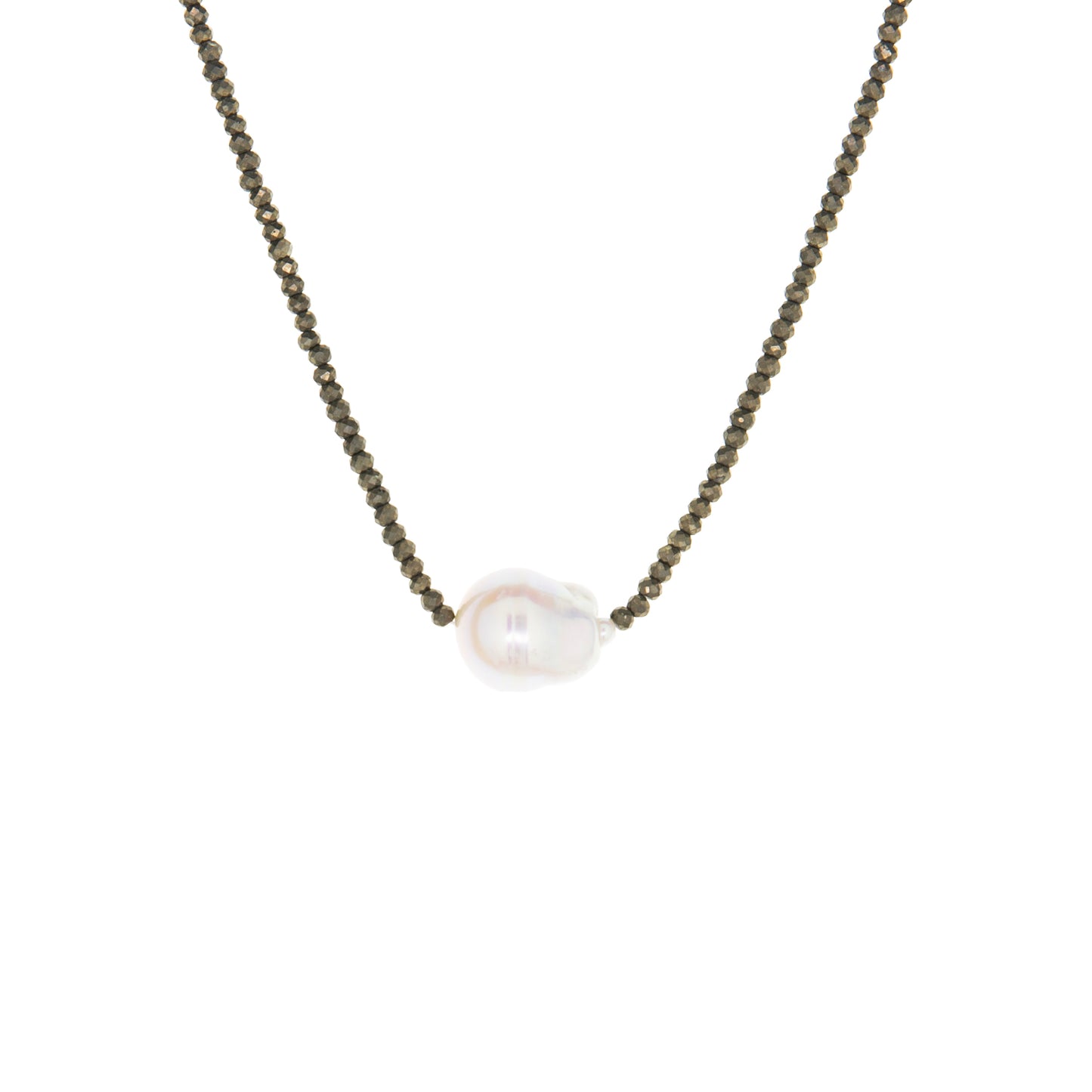 semi precious pearl choker