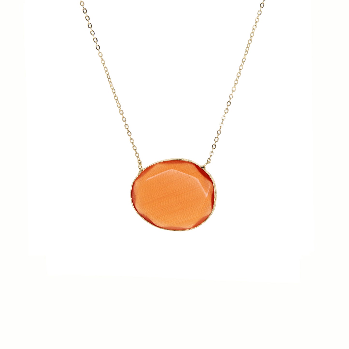 faceted glass necklace