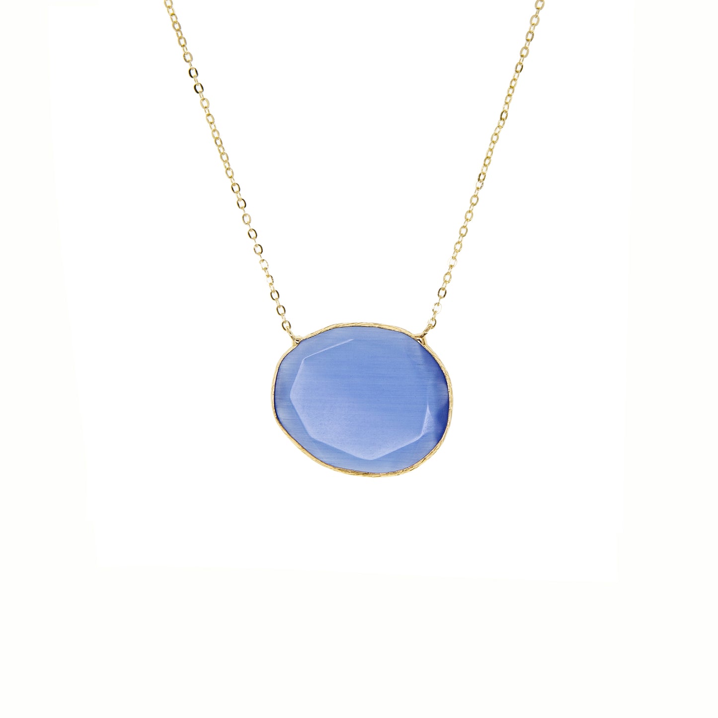 faceted glass necklace