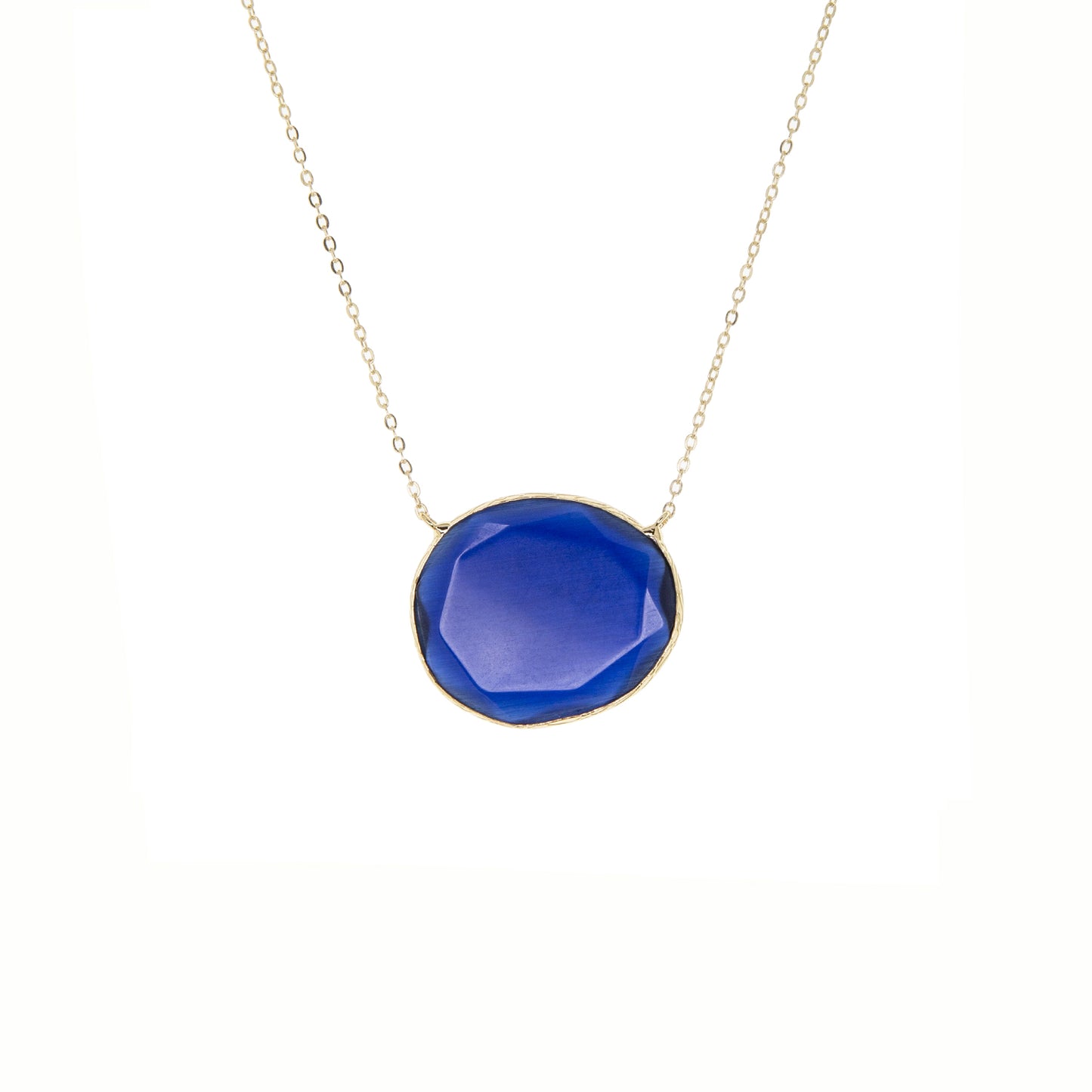 faceted glass necklace