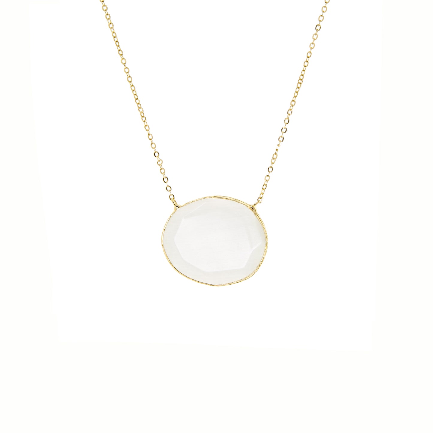 faceted glass necklace