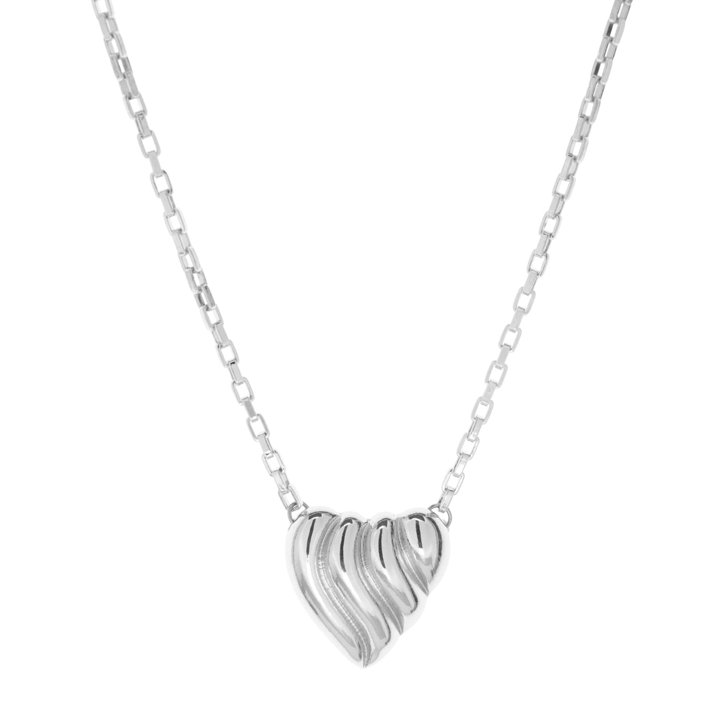 domed heart necklace