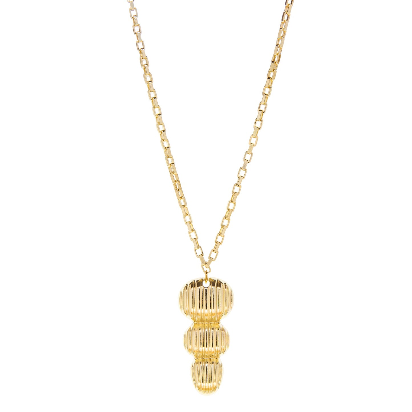 tiered dome pendant necklace