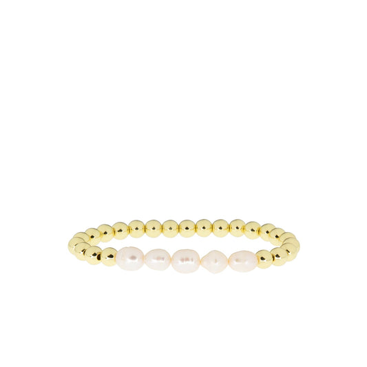stretch bracelet with freshwater pearls