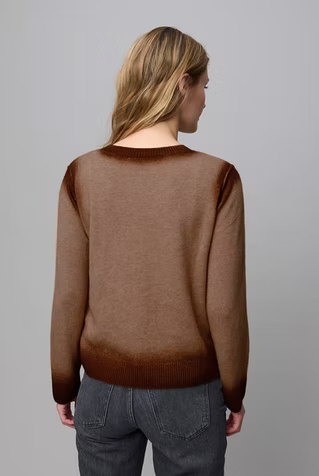 Aldo Martin Cashmere Cardigan with Ombre Effect