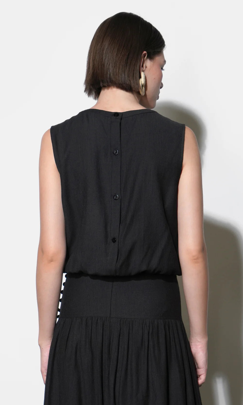 Greylin Maya Button Up Bubble Top