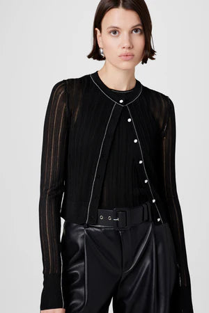 Toccin Crosby Cardigan with Contrast Tipping