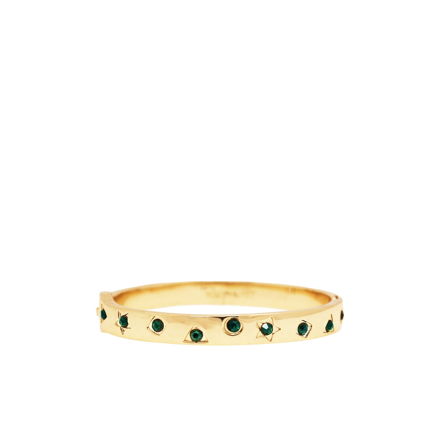 pave multi shape bangle