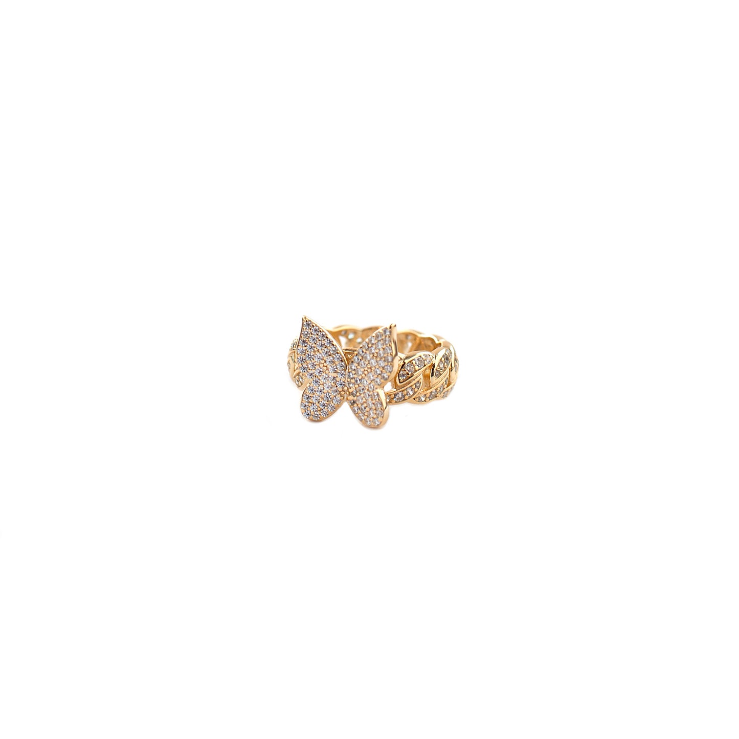 Gold Plated Butterfly Ring