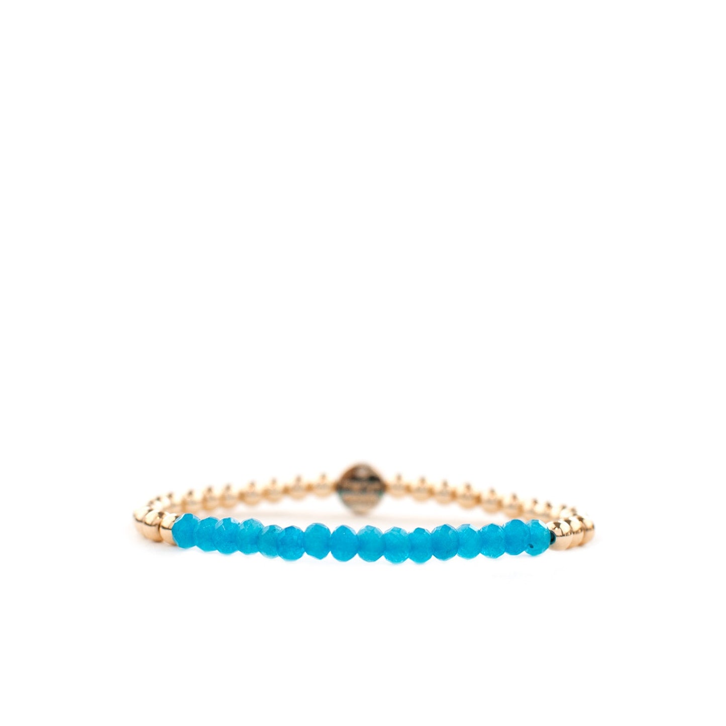 metal beaded crystal stone bracelet