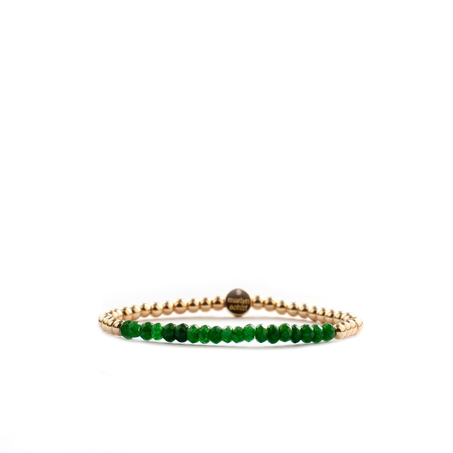 metal beaded crystal stone bracelet
