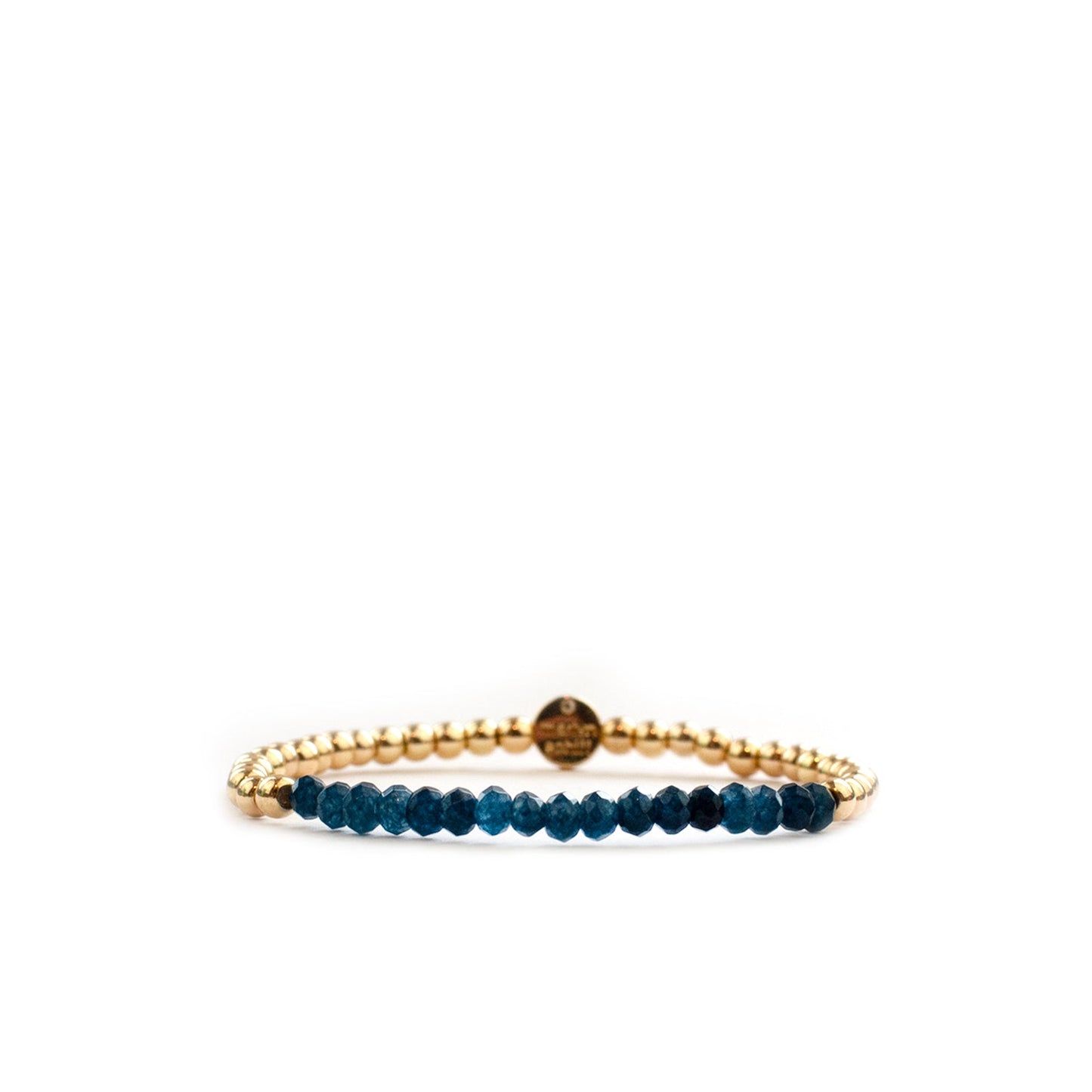 metal beaded crystal stone bracelet