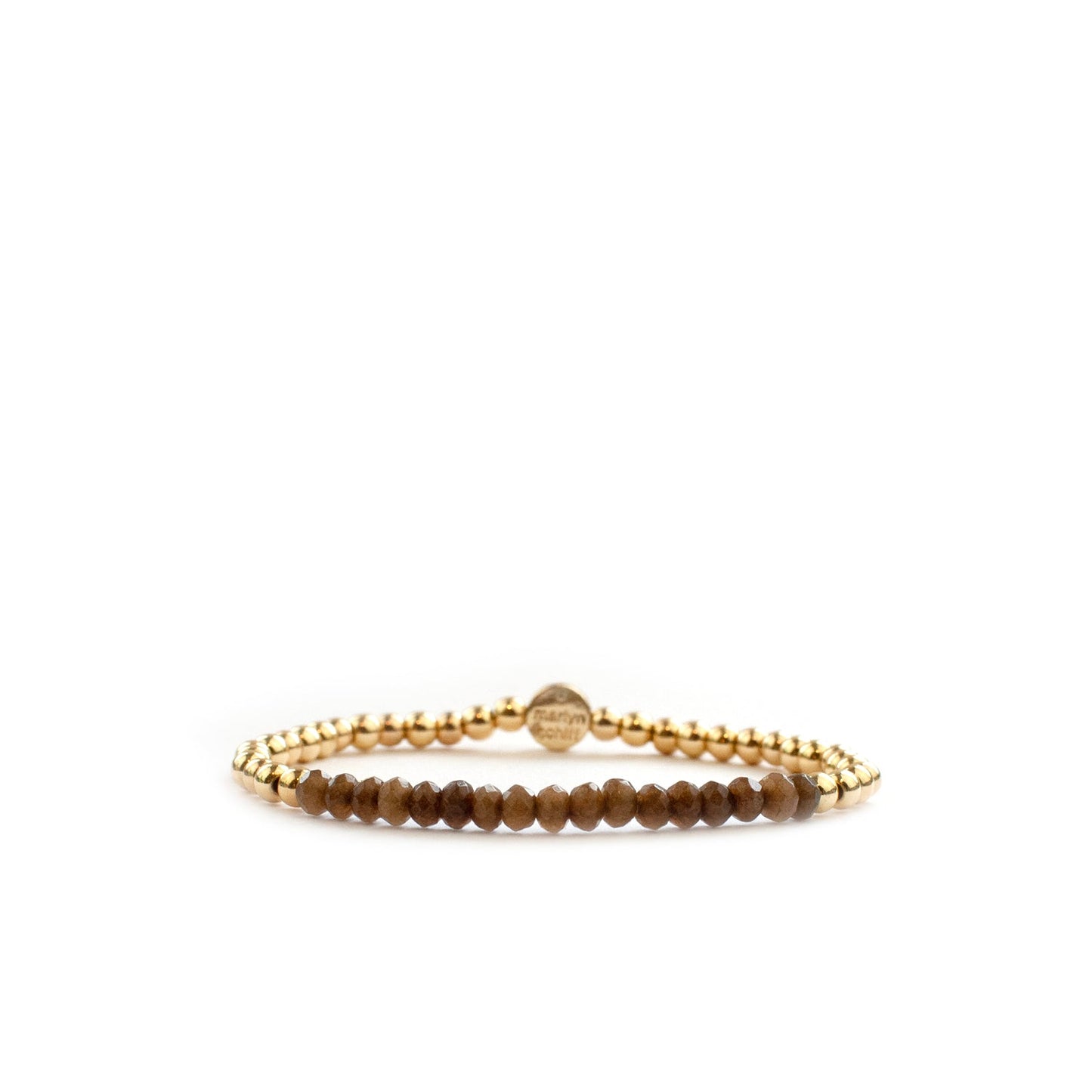 metal beaded crystal stone bracelet
