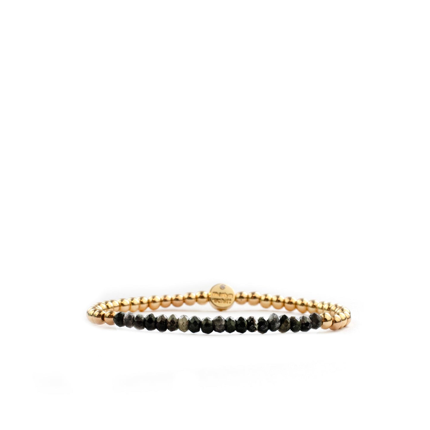 metal beaded crystal stone bracelet