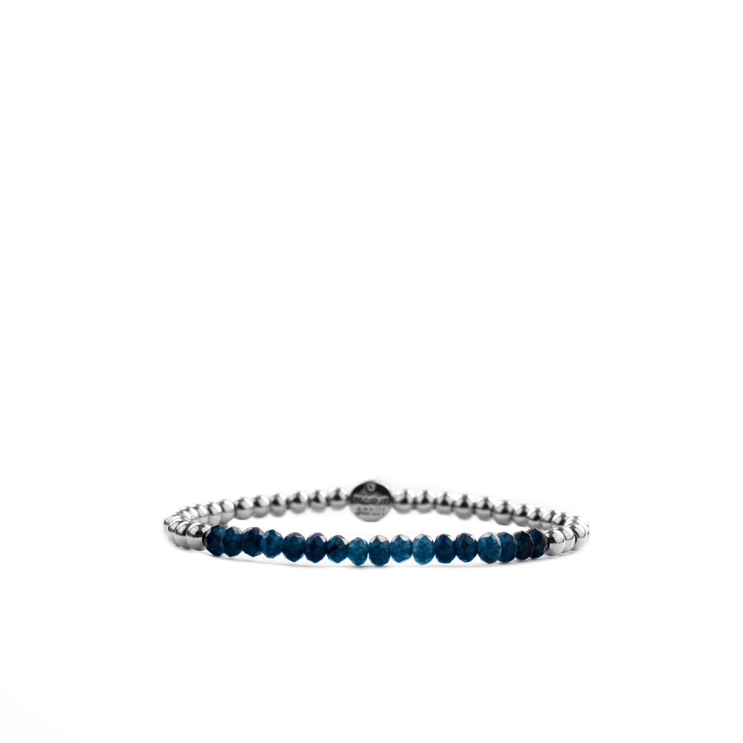metal beaded crystal stone bracelet
