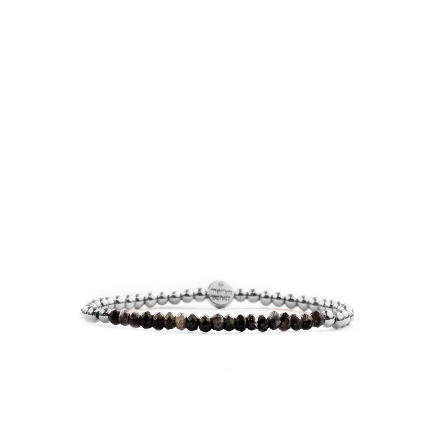 metal beaded crystal stone bracelet