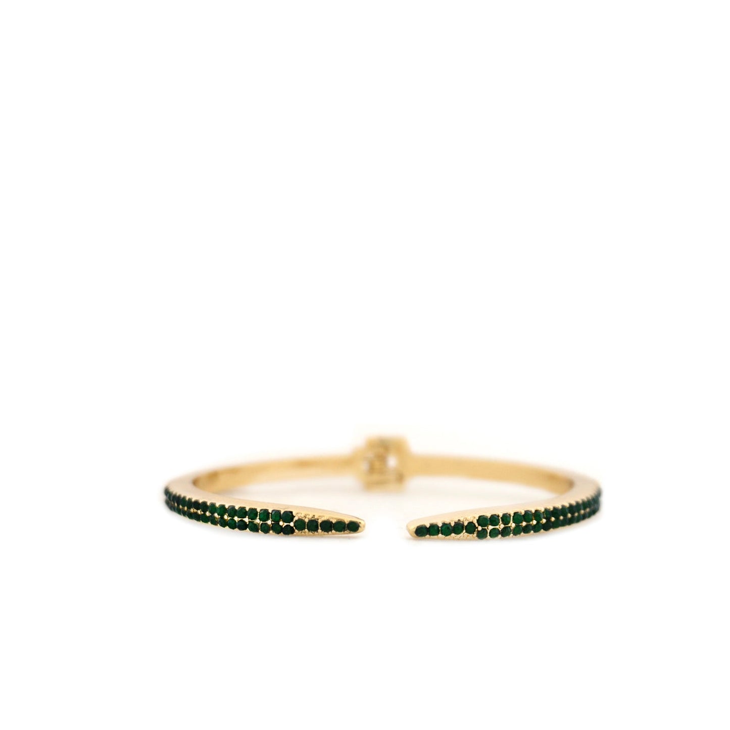 pave hinged open bangle