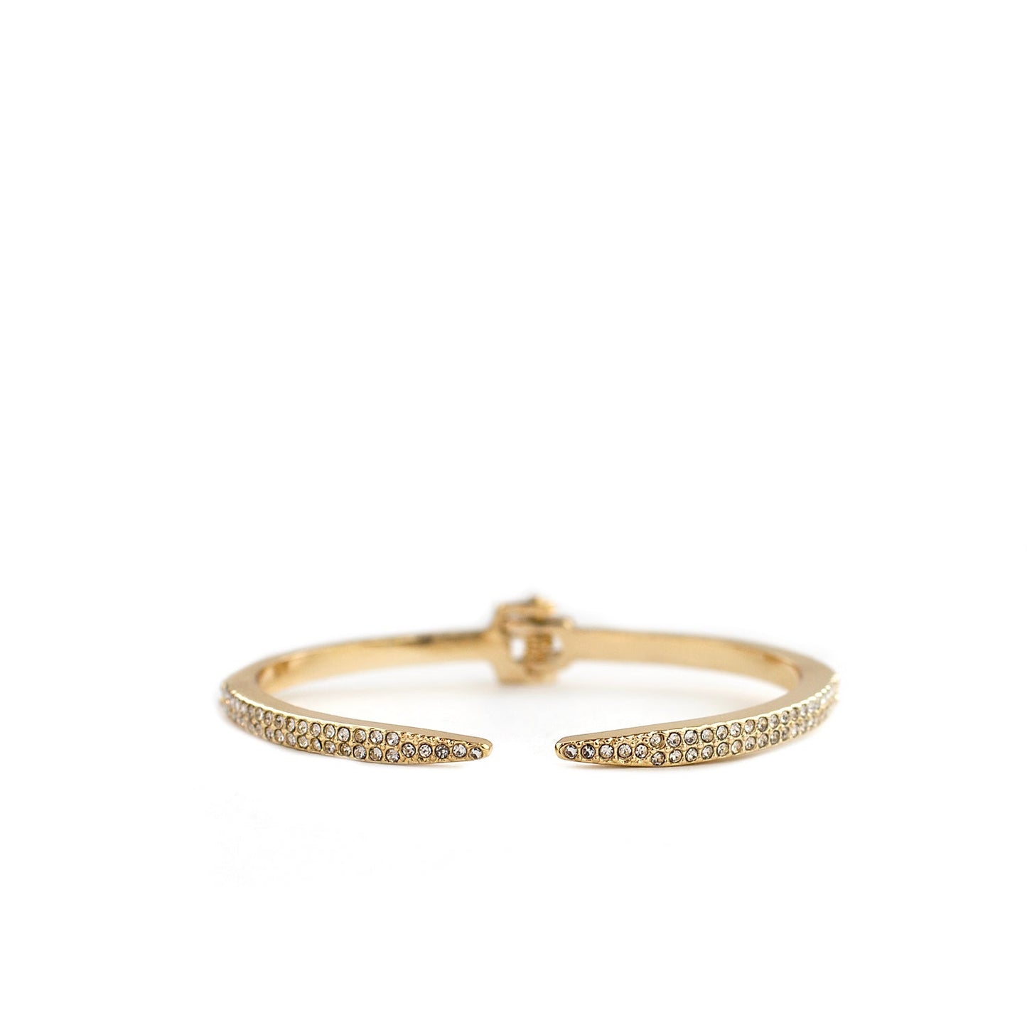 pave hinged open bangle