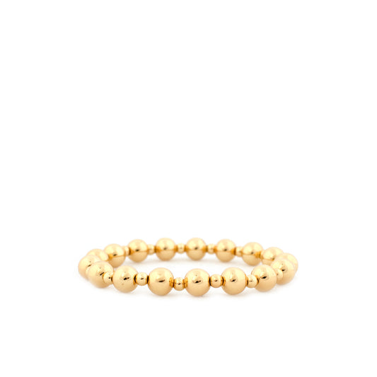 Gold Beaded Stretch Bracelet
