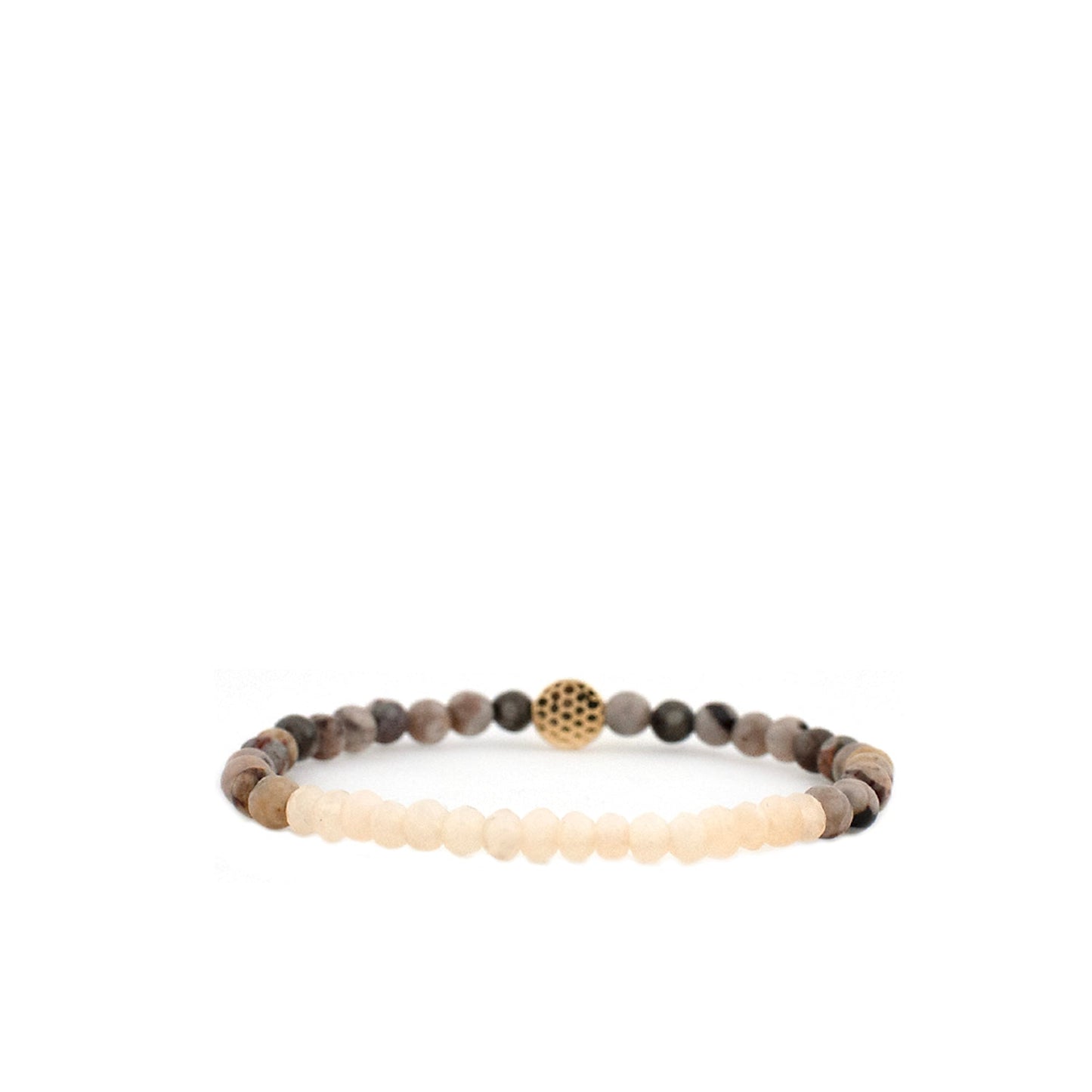 natural stone & crystal bead bracelet