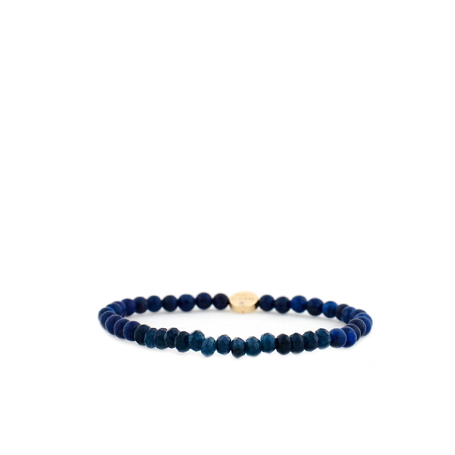 natural stone & crystal bead bracelet