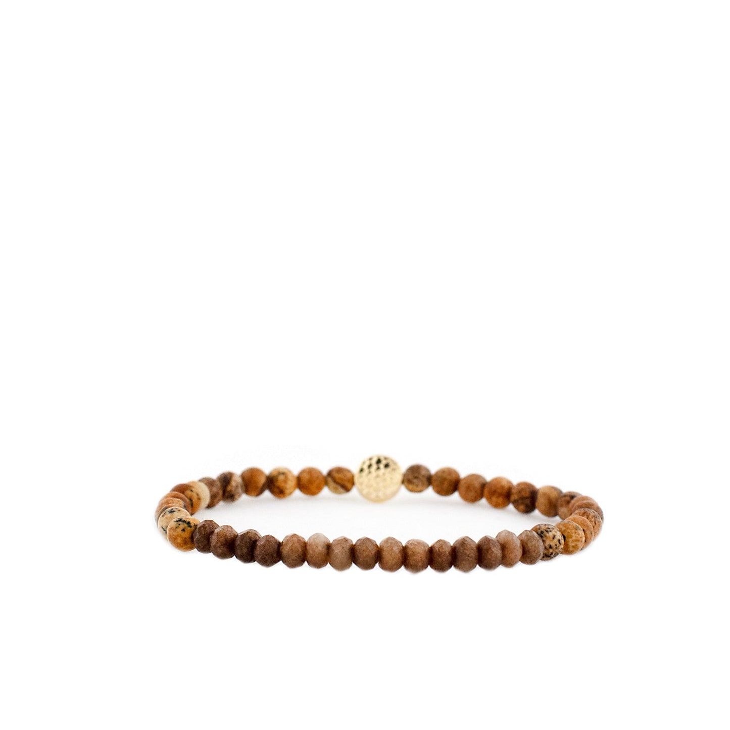 natural stone & crystal bead bracelet