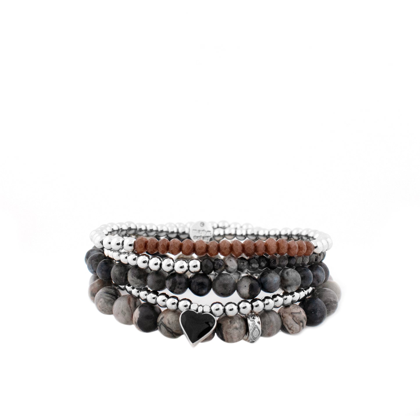 Stretch bead bracelet stack