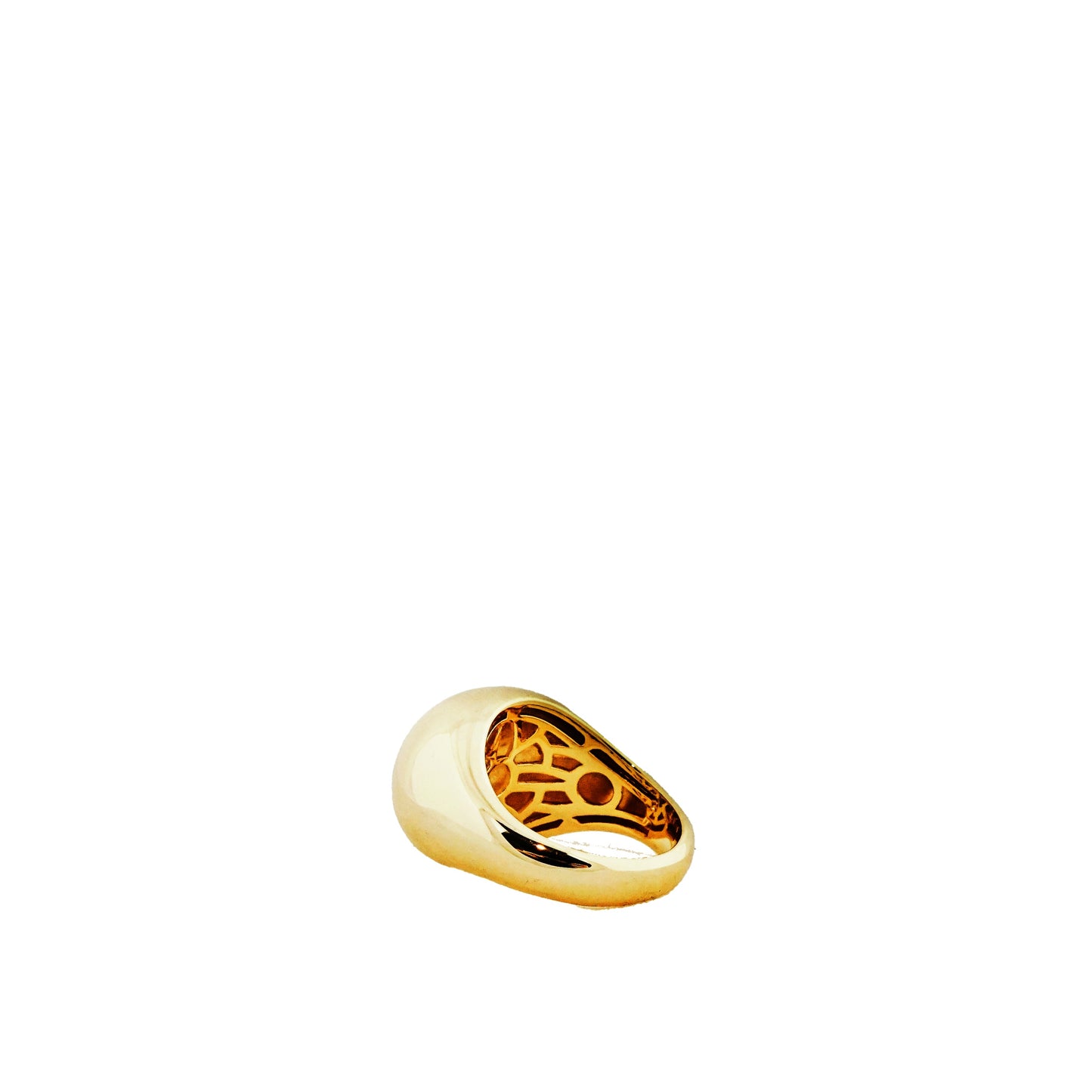 gold plated chunky bubble ring