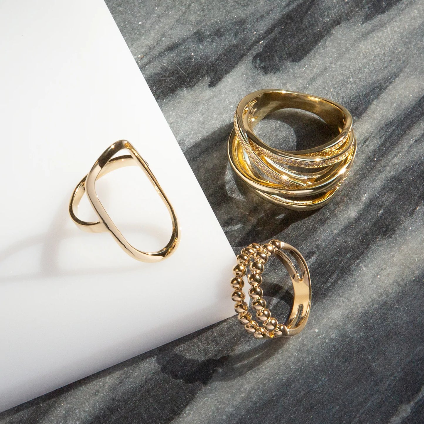 gold plated large open oval ring