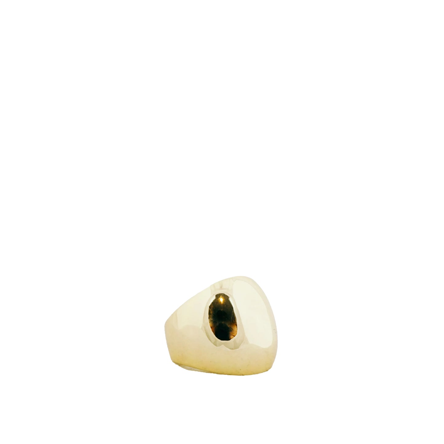 gold plated dome CZ trim ring