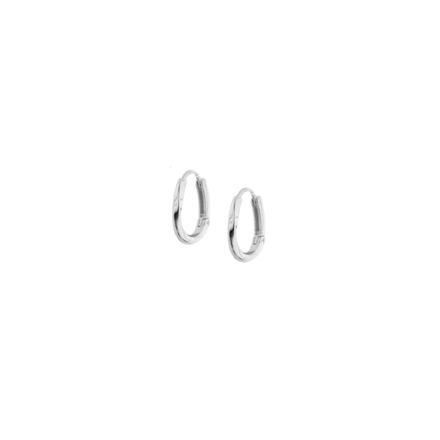 thin twisted oval hoop