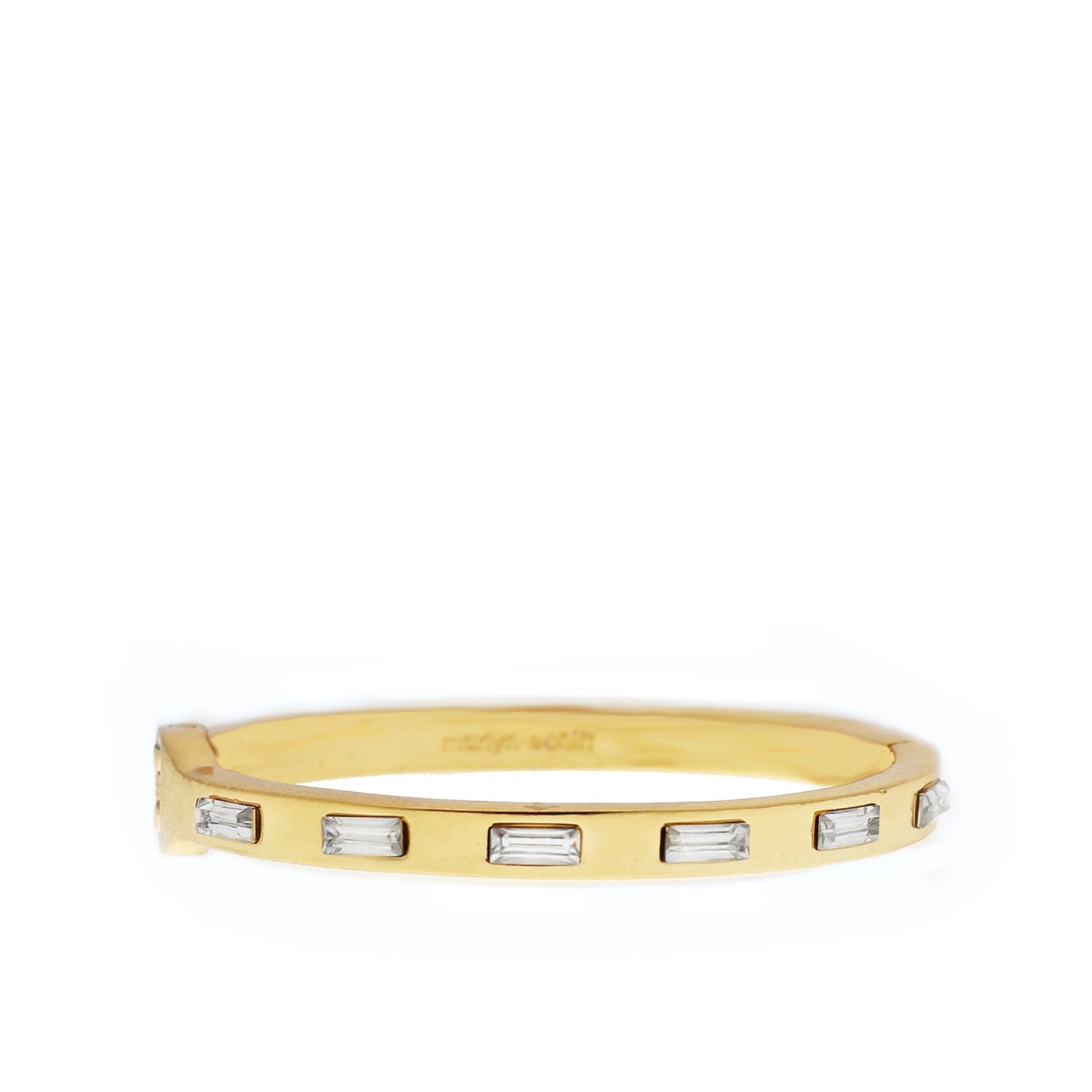 crystal baguette bangle