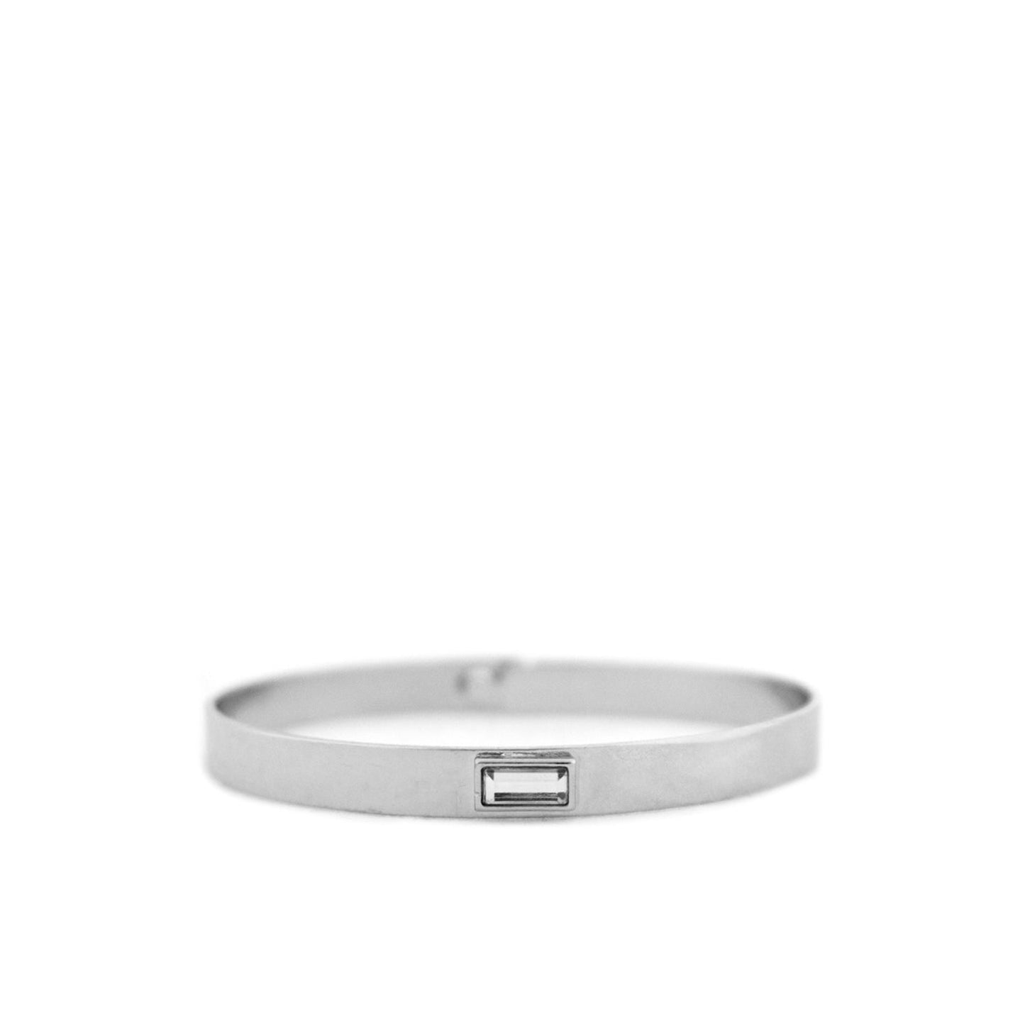 baguette crystal notch bangle
