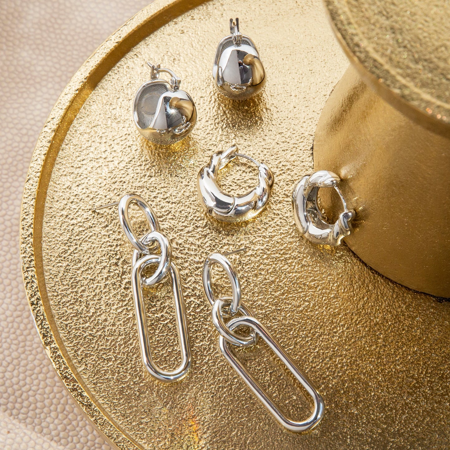 multi link drop earring