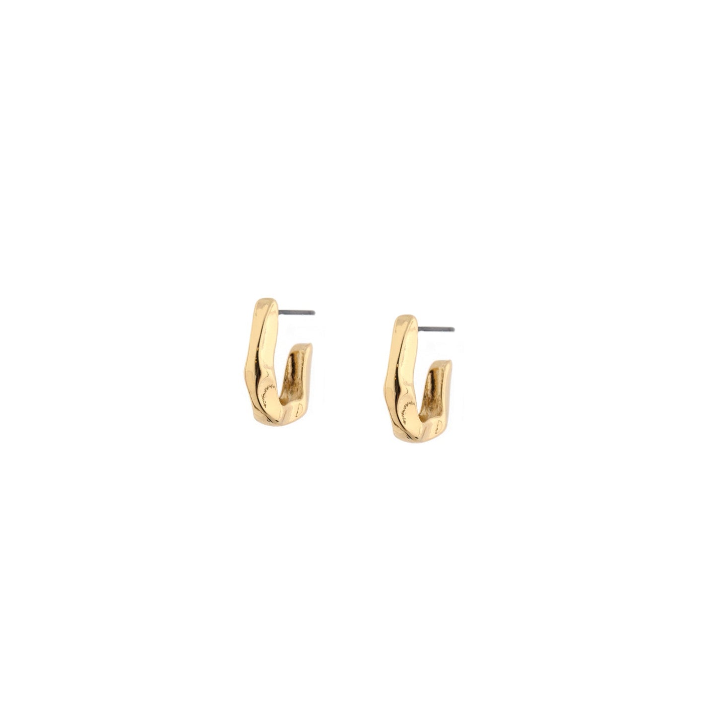 hammered metal oval hoop