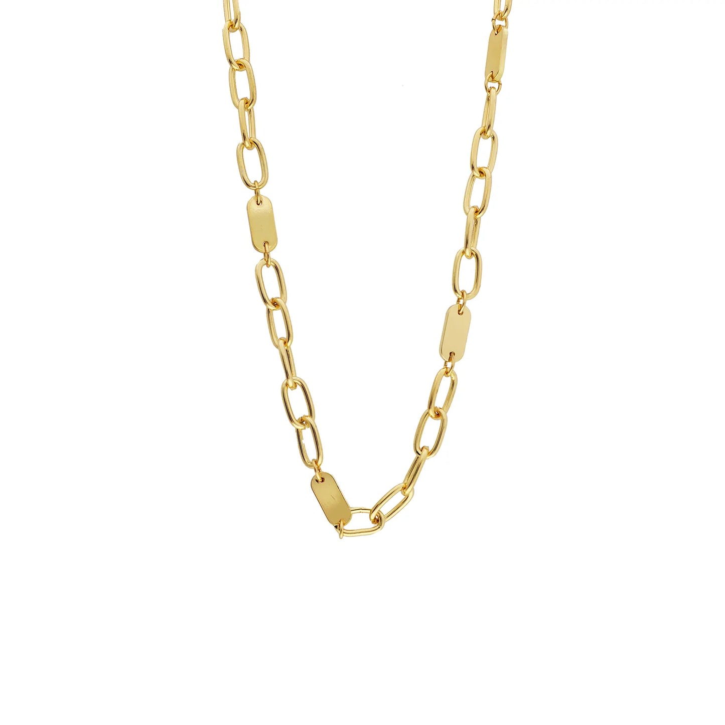 link & bar link necklace