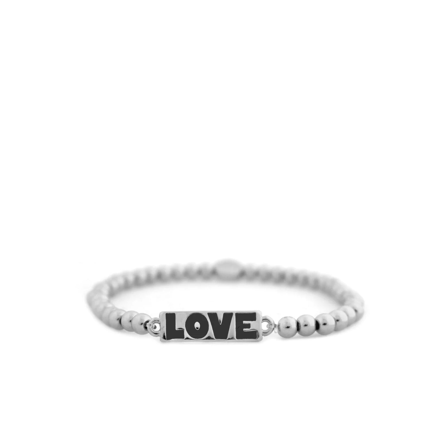 enamel LOVE bar bracelet
