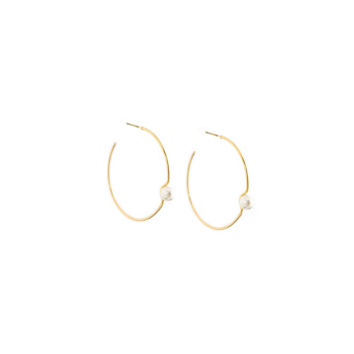 pearl inset hoop
