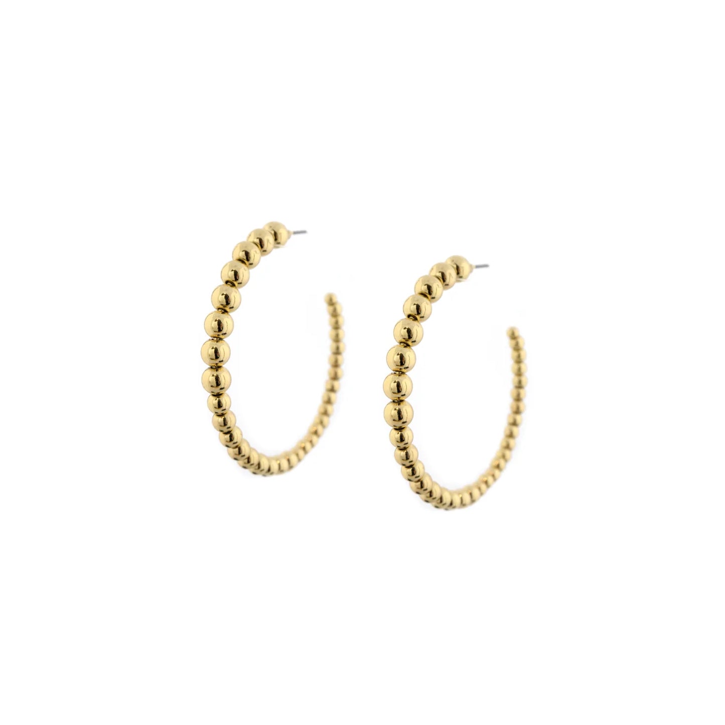 large graduated metal bead hoop