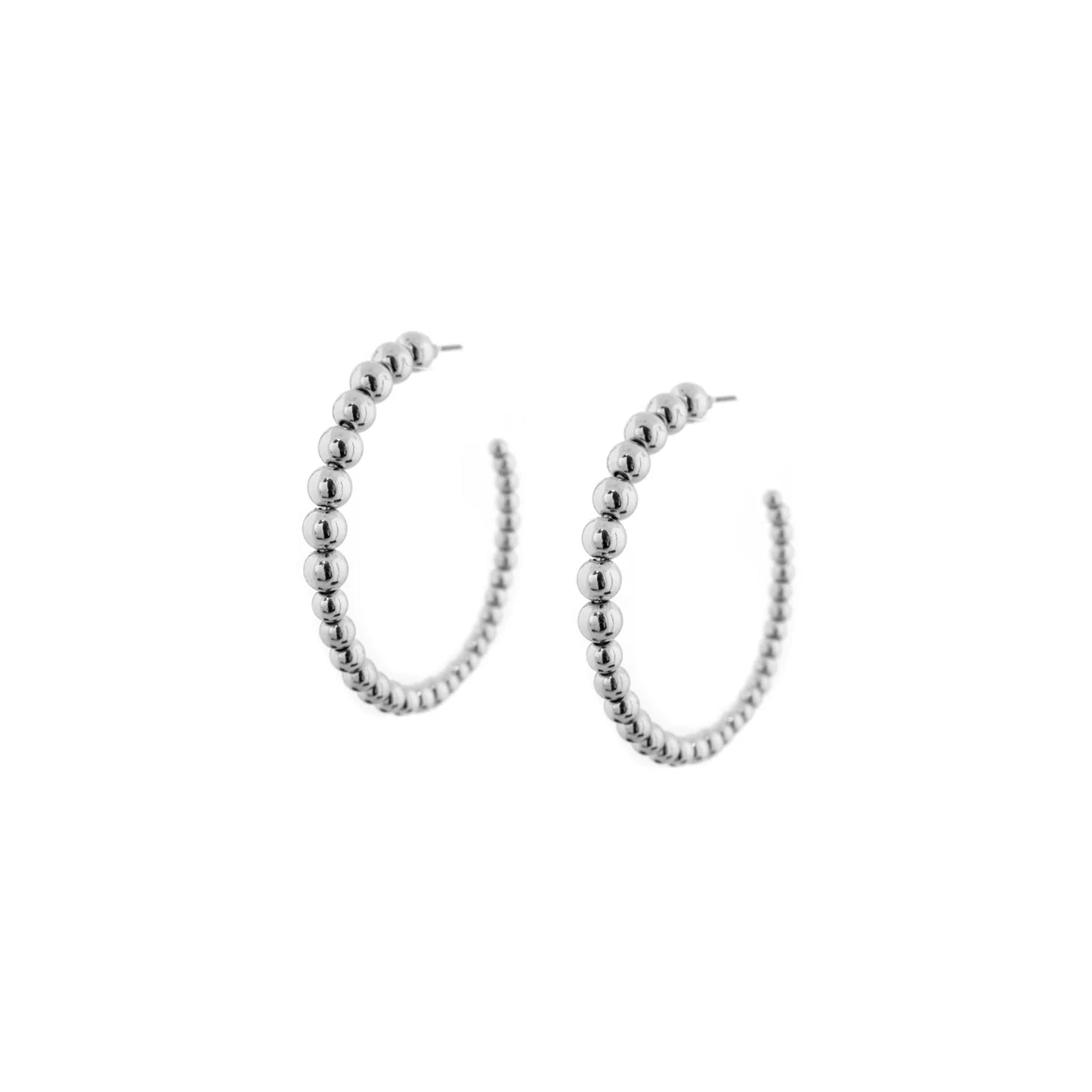 large graduated metal bead hoop