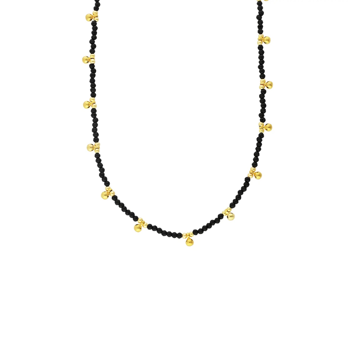 gold plated semi precious stone choker