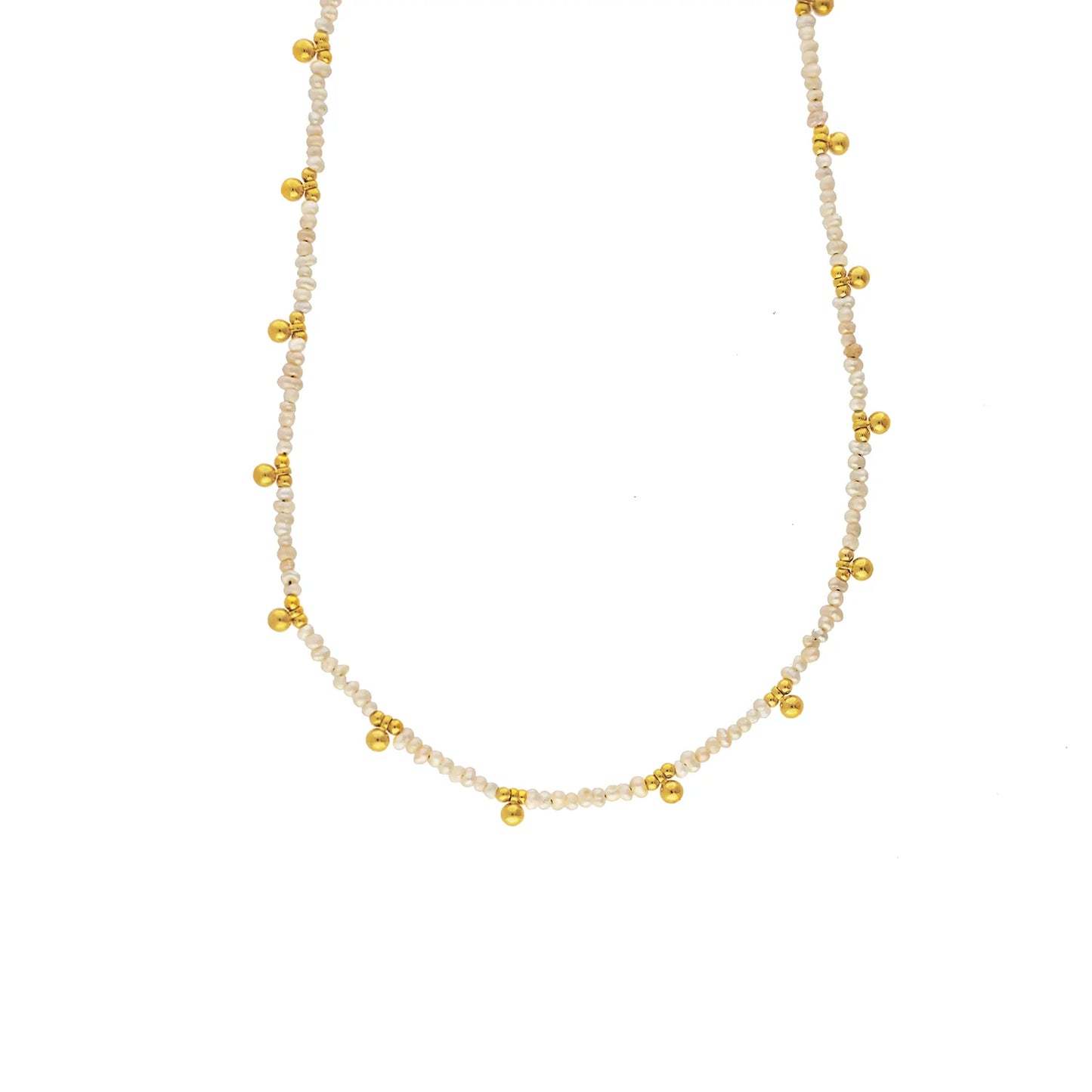 gold plated semi precious stone choker
