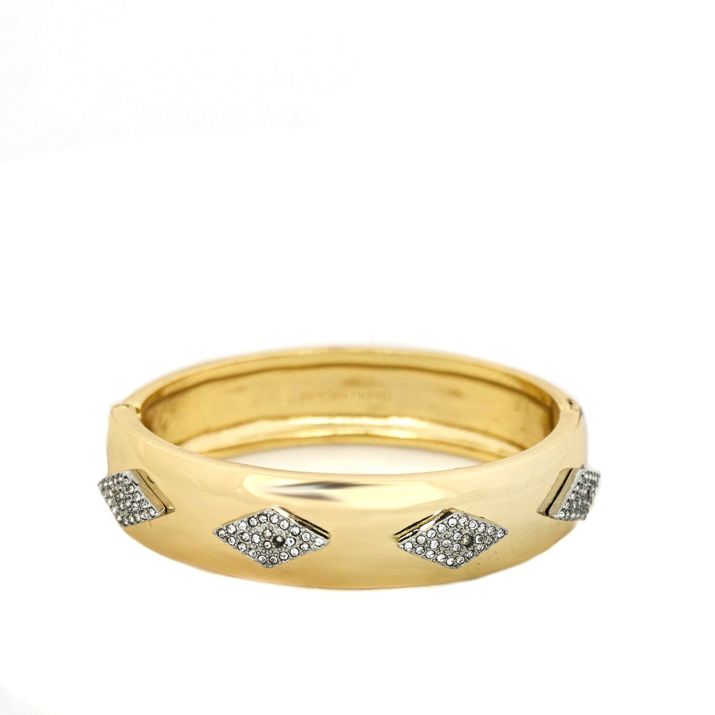 pave diamond design bangle
