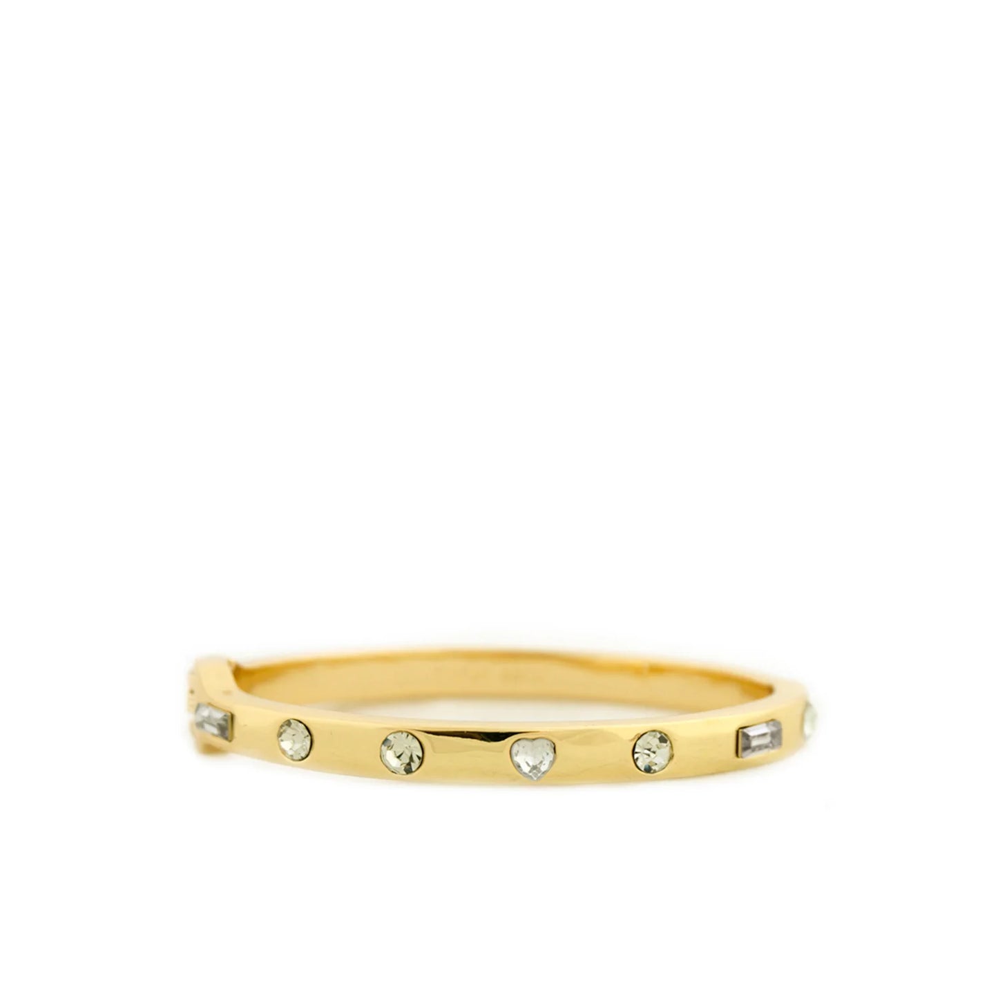 multi gemstone with heart shape bangle