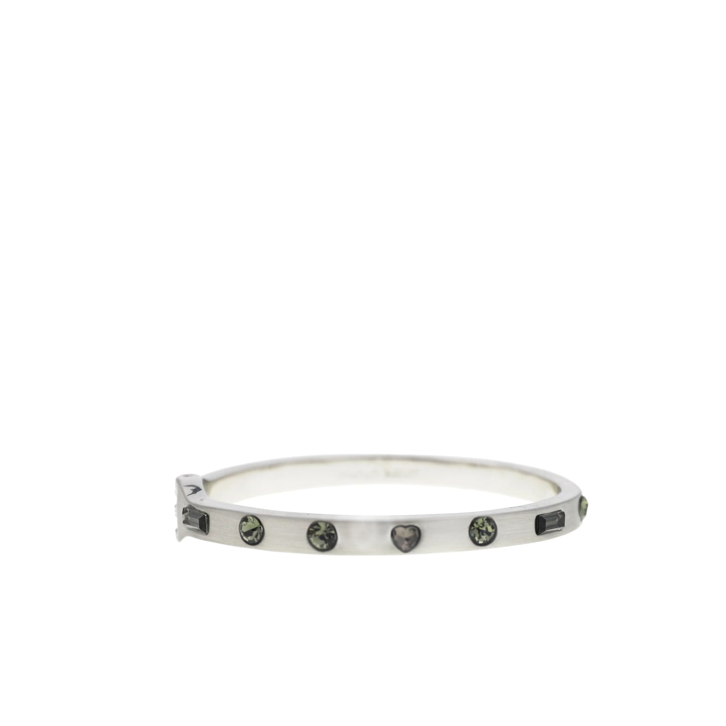 multi gemstone with heart shape bangle