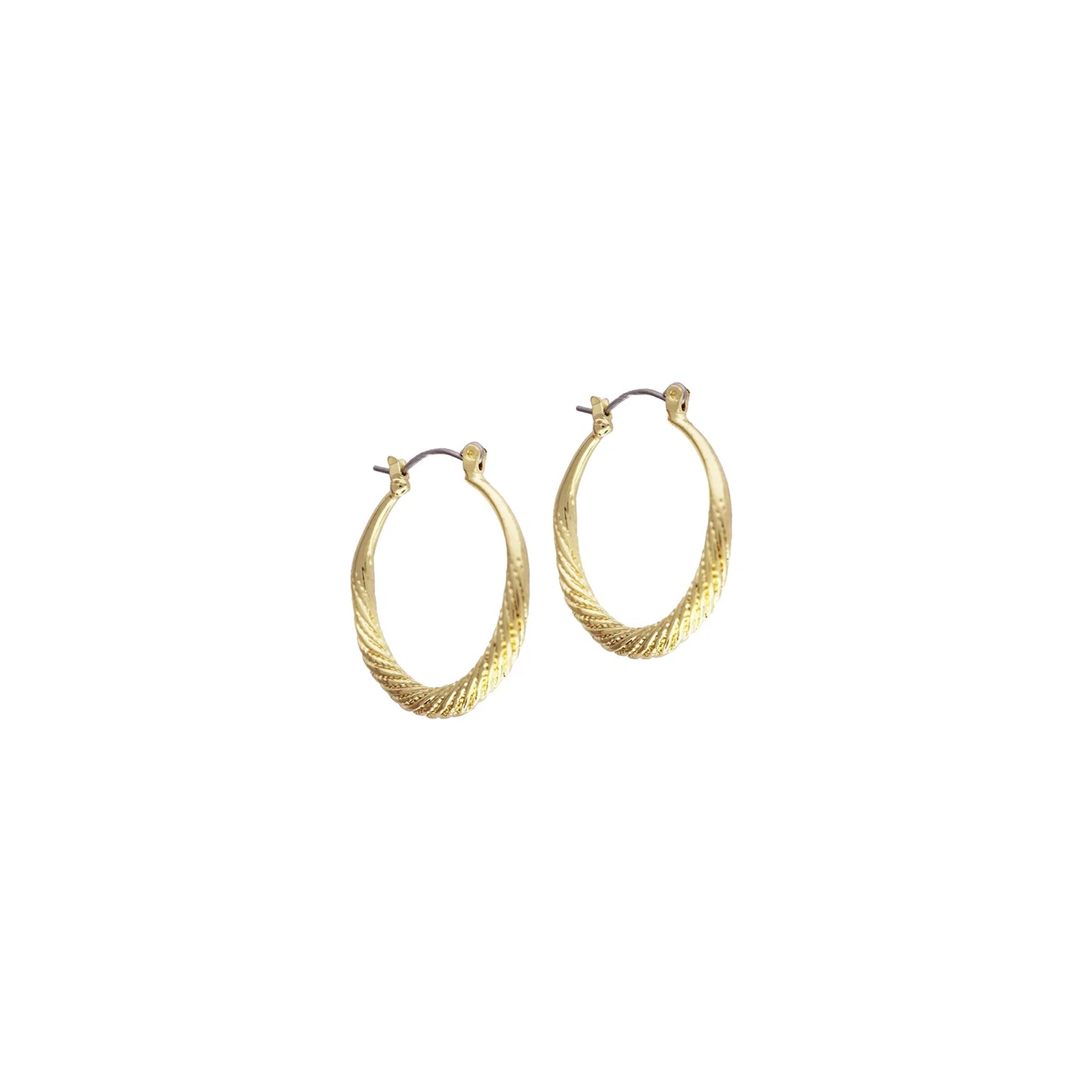 twisted textured hoop