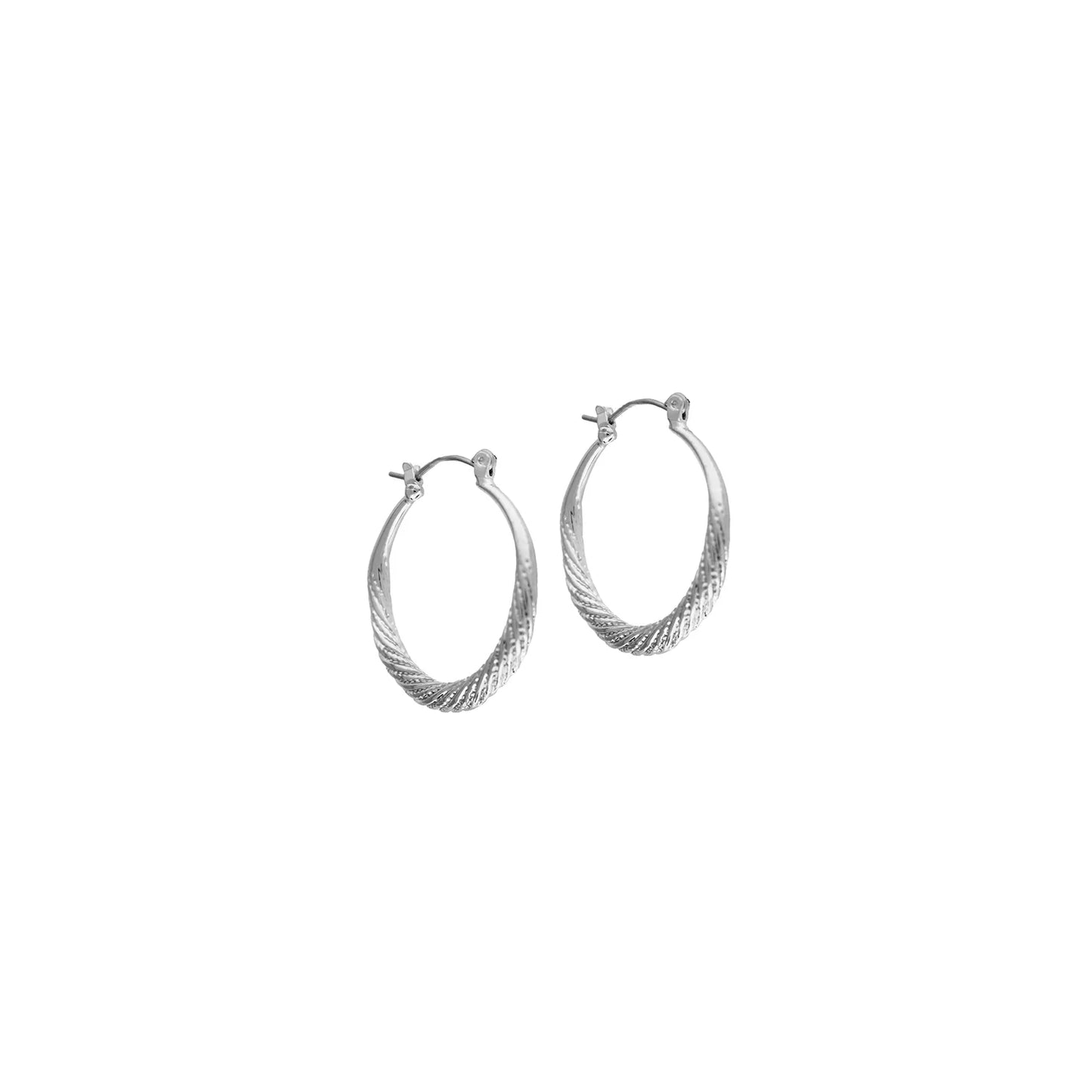 twisted textured hoop